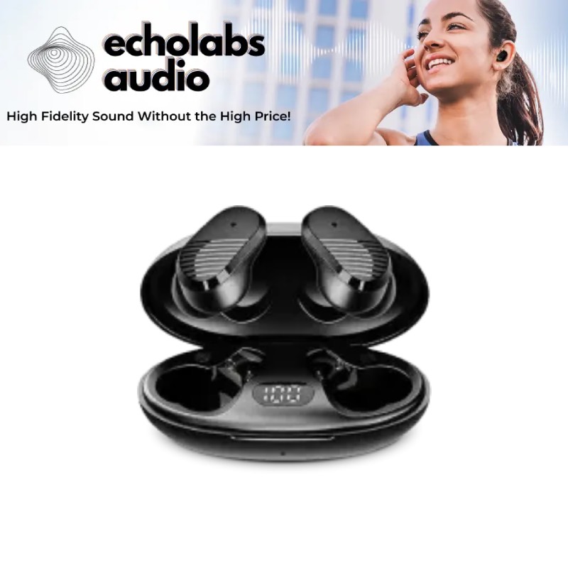 Echo Labs Wireless Earbuds – Bluetooth 5.3, Noise-Cancelling, Long Battery Life 1 Echo Labs Earbuds