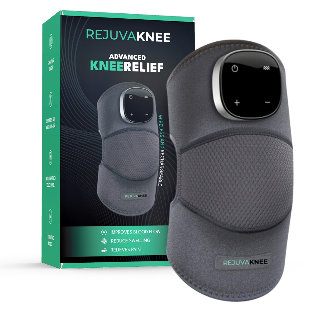 RejuvaKnee Advanced Knee Relief - 3-in-1 Knee Massager with Heat, Vibration & Compression 1 RejuvaKnee